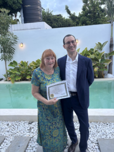 Allison and Alessandro NLP certificate in Bali 2025